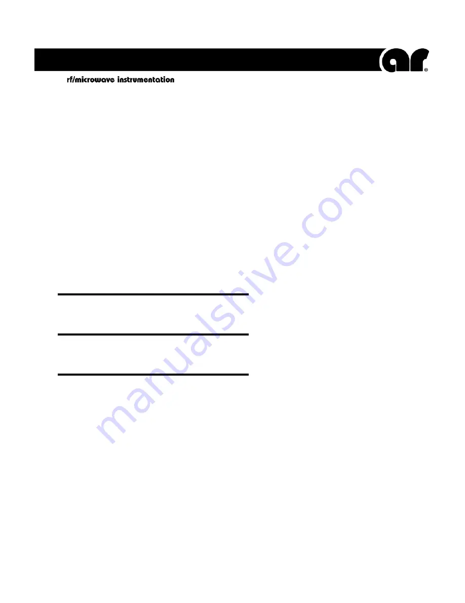 AR 10036733 Operating And Service Manual Download Page 1