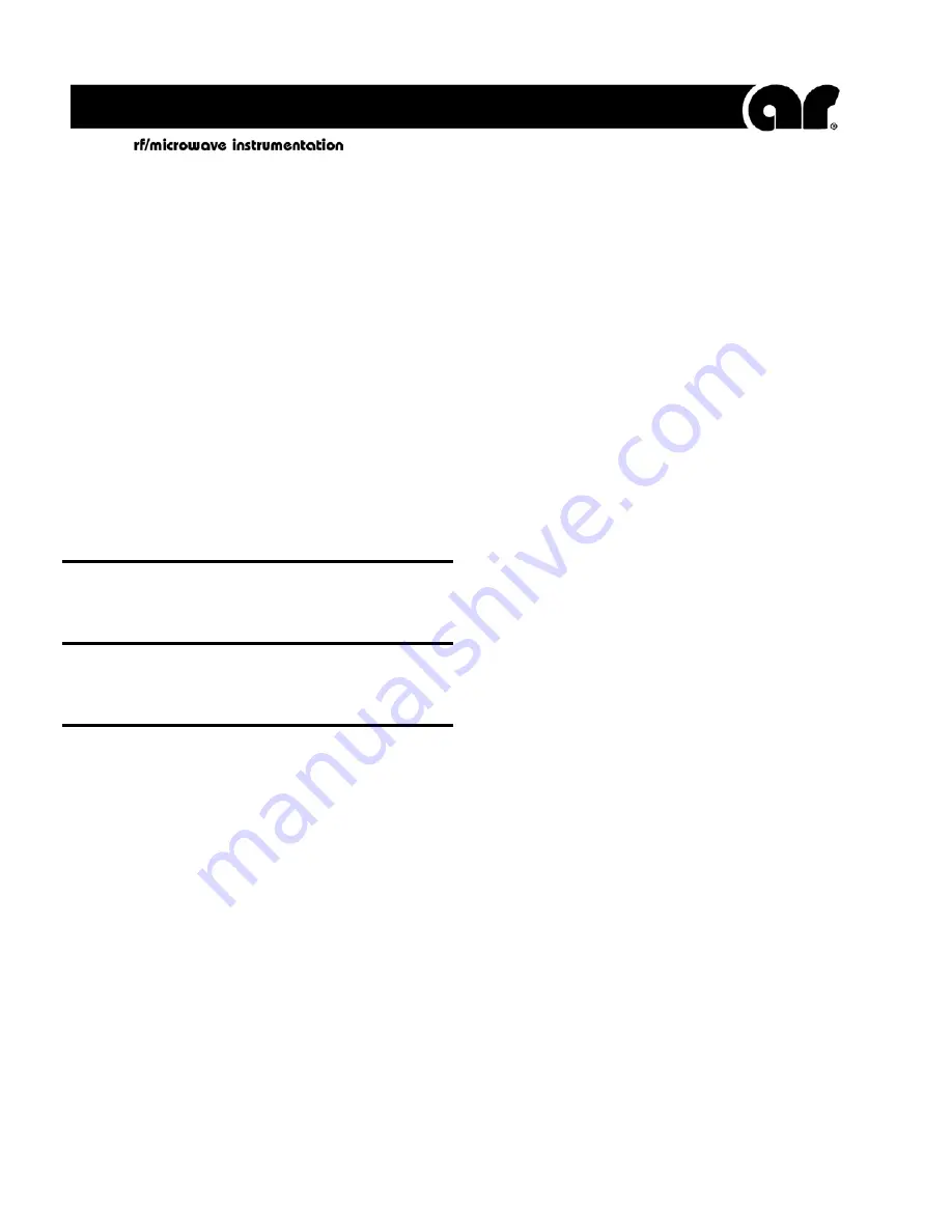 AR 10044005 Operating And Service Manual Download Page 1