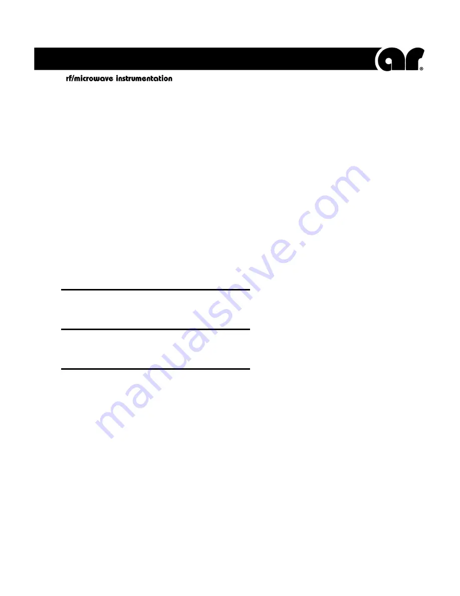 AR 10046836 Operating And Service Manual Download Page 1