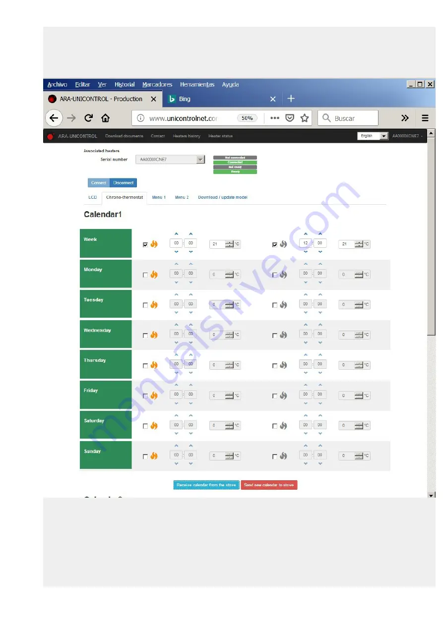 Ara-Unicontrol Uniwifi Скачать руководство пользователя страница 14