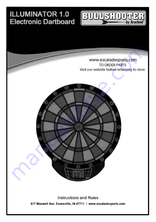 Arachnid BULLSHOOTER ILLUMINATOR 1.0 Скачать руководство пользователя страница 1