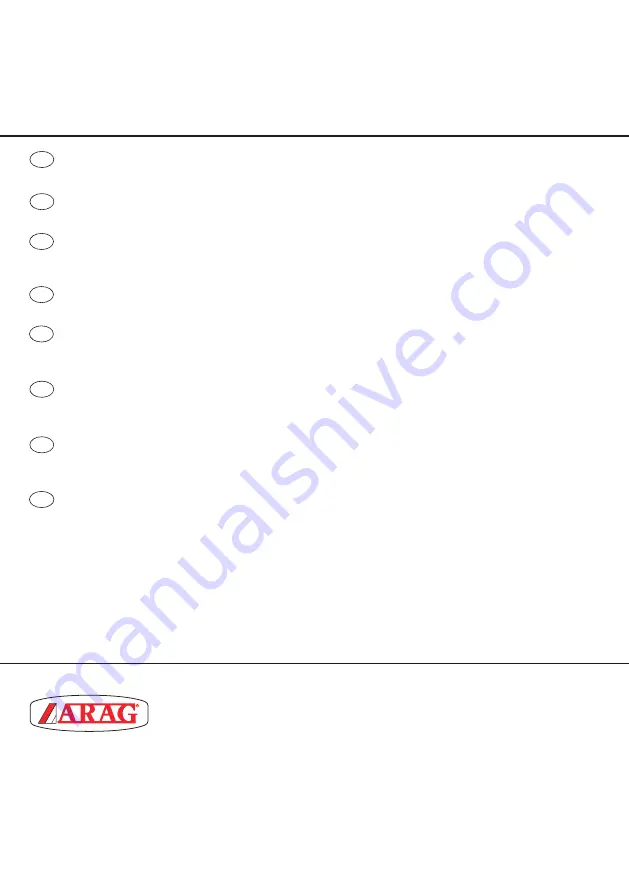 ARAG 466852043 Installation, Use And Maintenance Manual Download Page 20