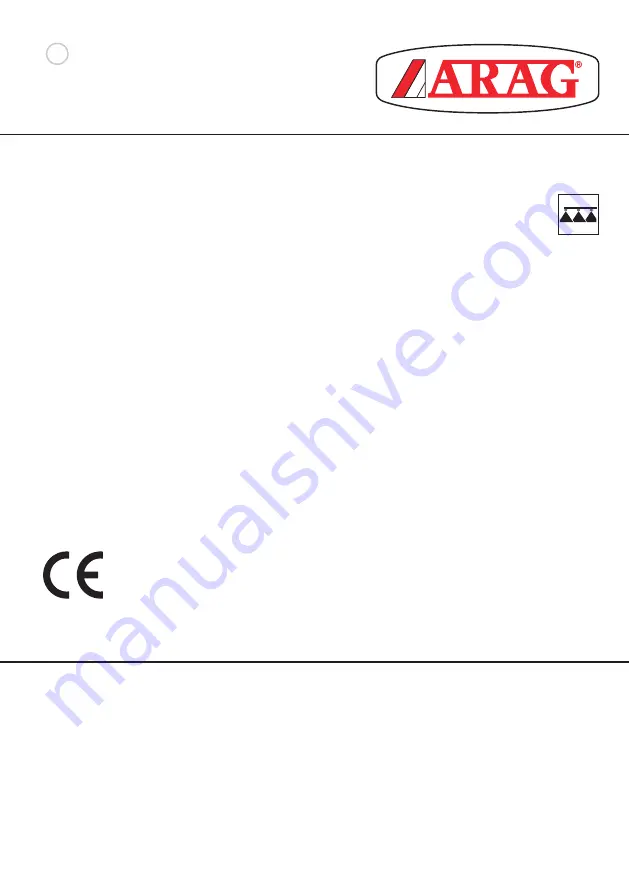 ARAG 863 Series Installation, Use And Maintenance Manual Download Page 1