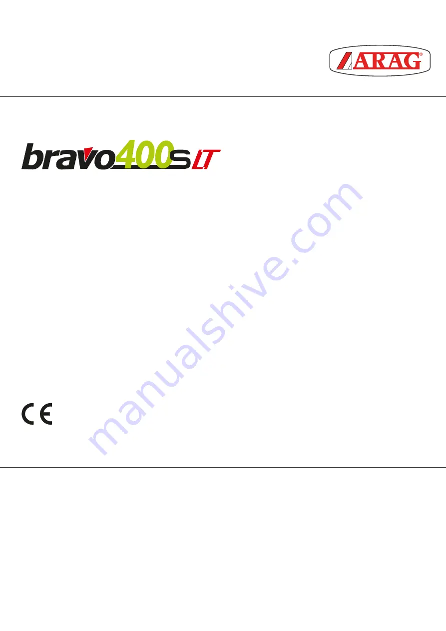 ARAG Bravo 400S LT Manual Download Page 1