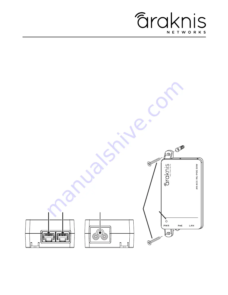 Araknis Networks AN-ACC-INJ-POE-30W Скачать руководство пользователя страница 1