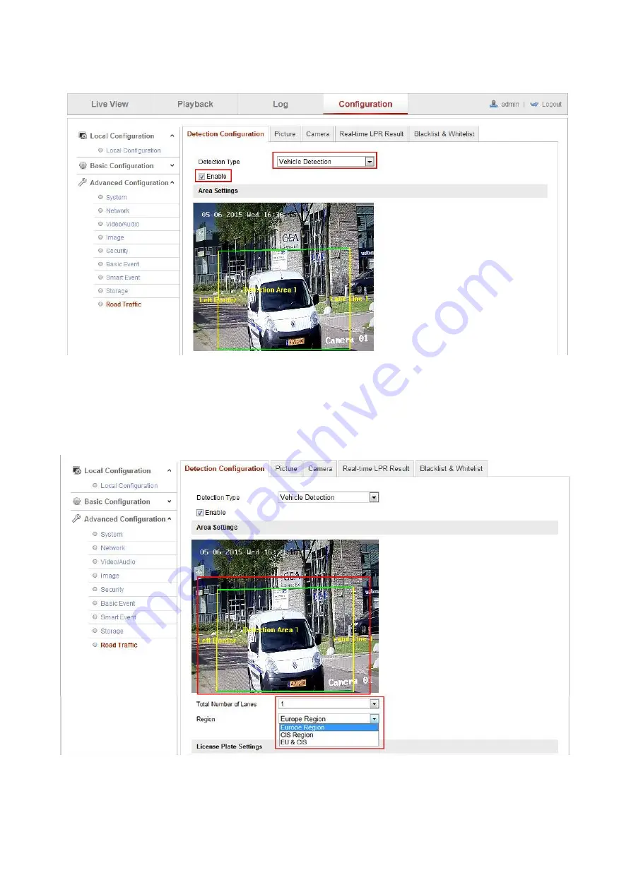 Aras HikVision ANPR DS-2CD4A26FWD-IZSWG-P Скачать руководство пользователя страница 5