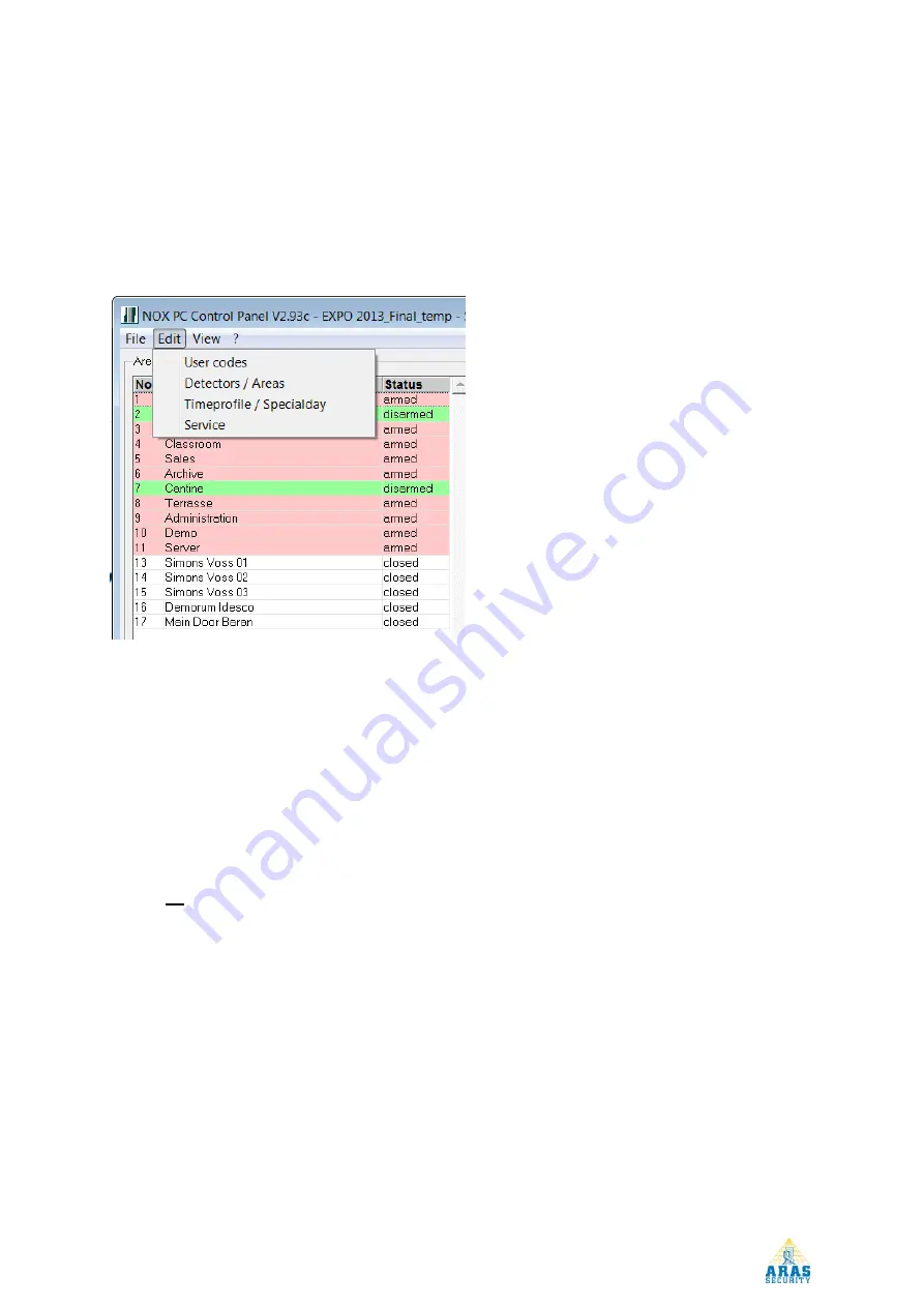 Aras NOXSYSTEMS NOX User Manual Download Page 33