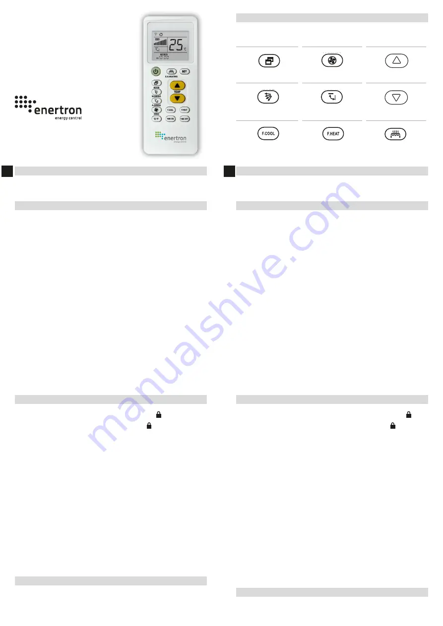 arbo enertron RC20E Manual Download Page 1