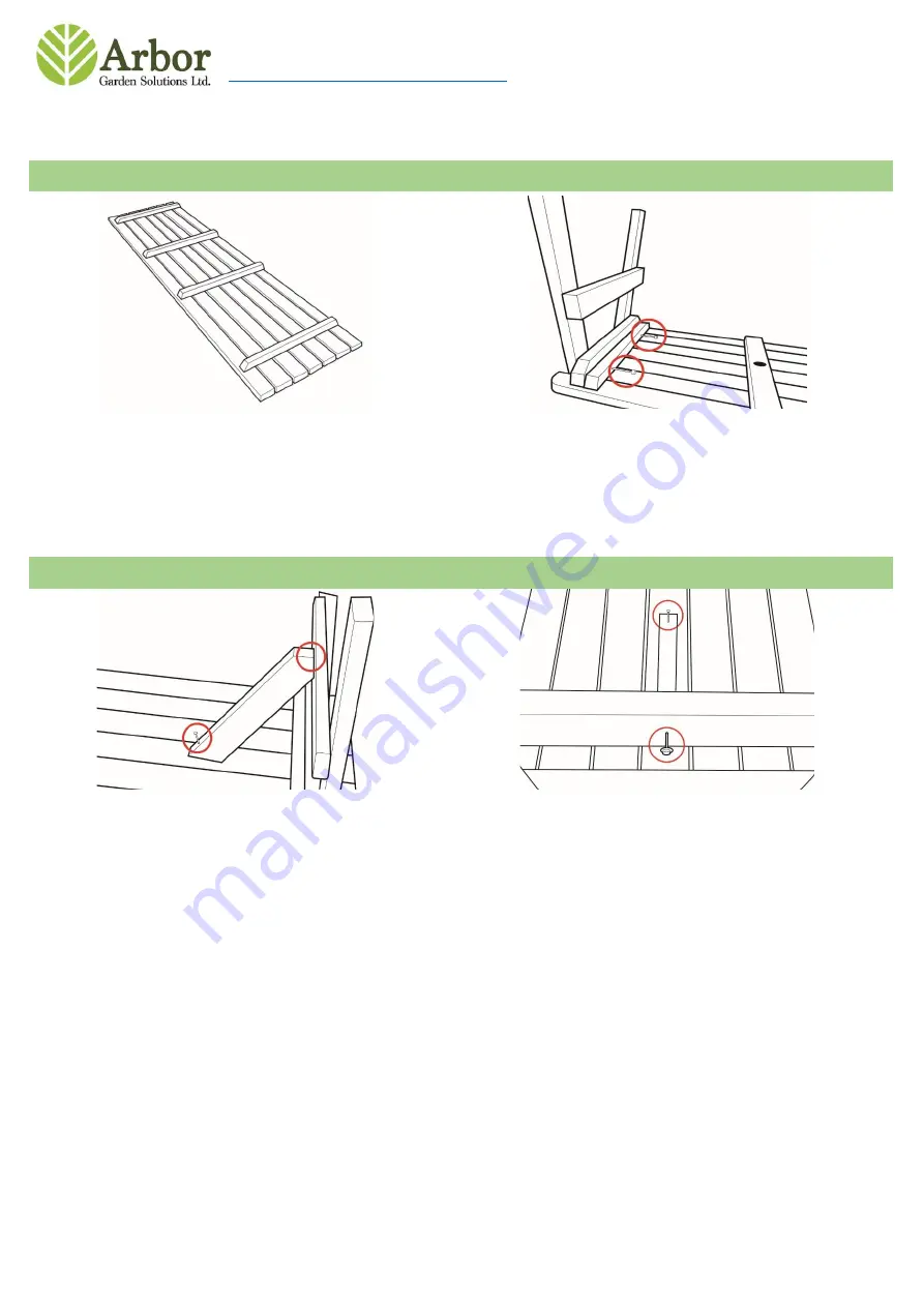 Arbor Technology Victoria picnic table and bench set Скачать руководство пользователя страница 2