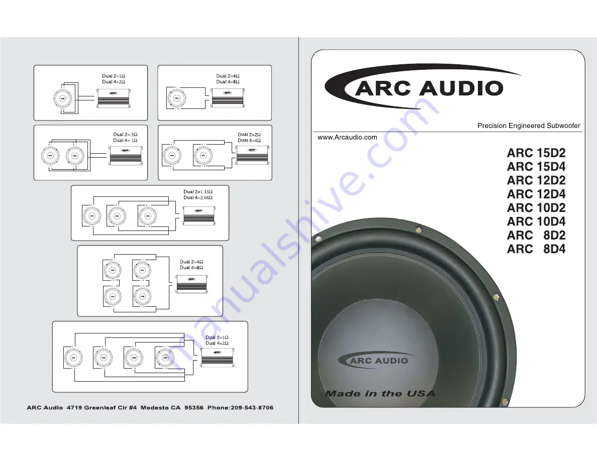 ARC Audio ARC 10D2 Specification Download Page 1