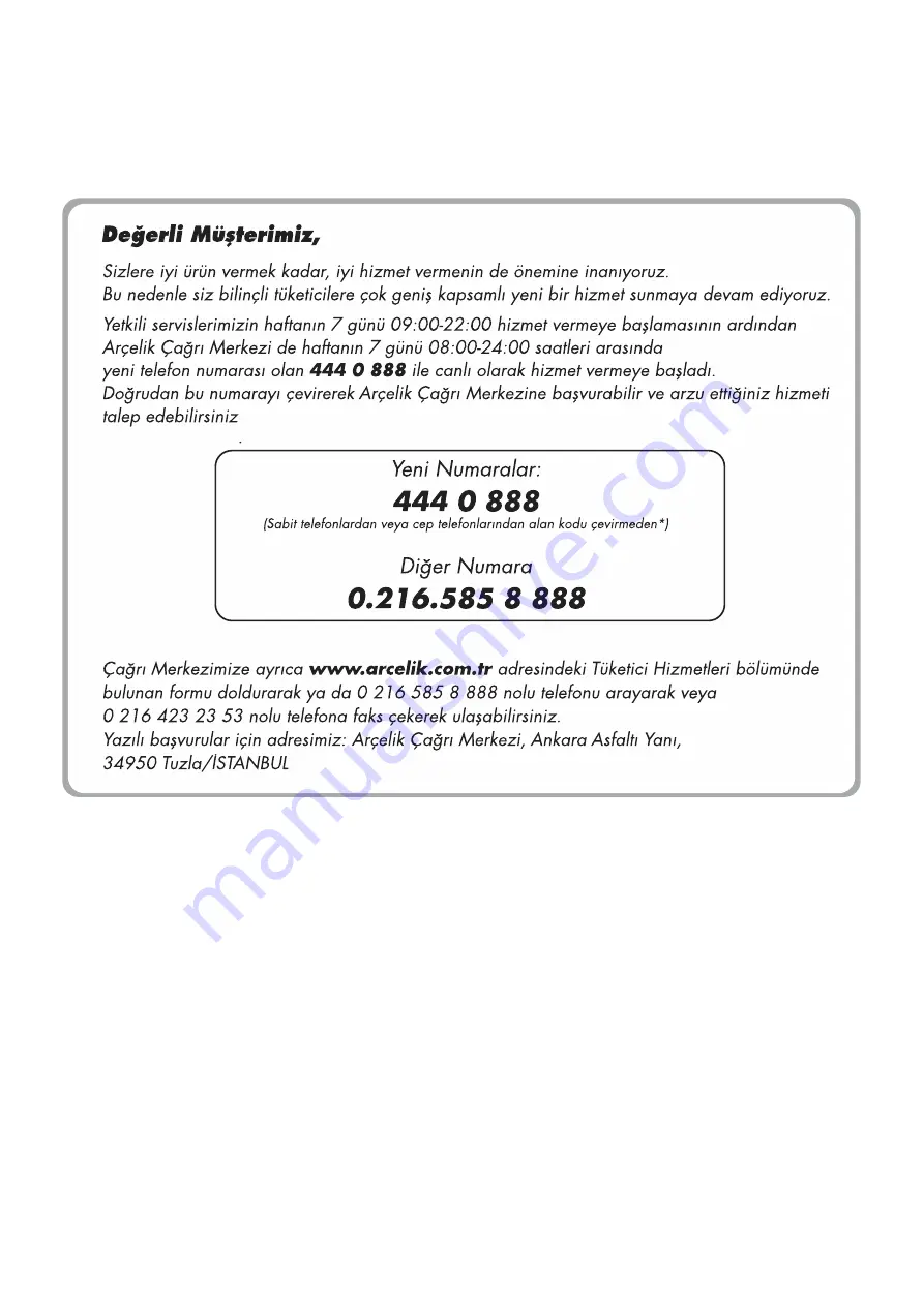 arcelik 2040 MB Instructions Of Use Download Page 20