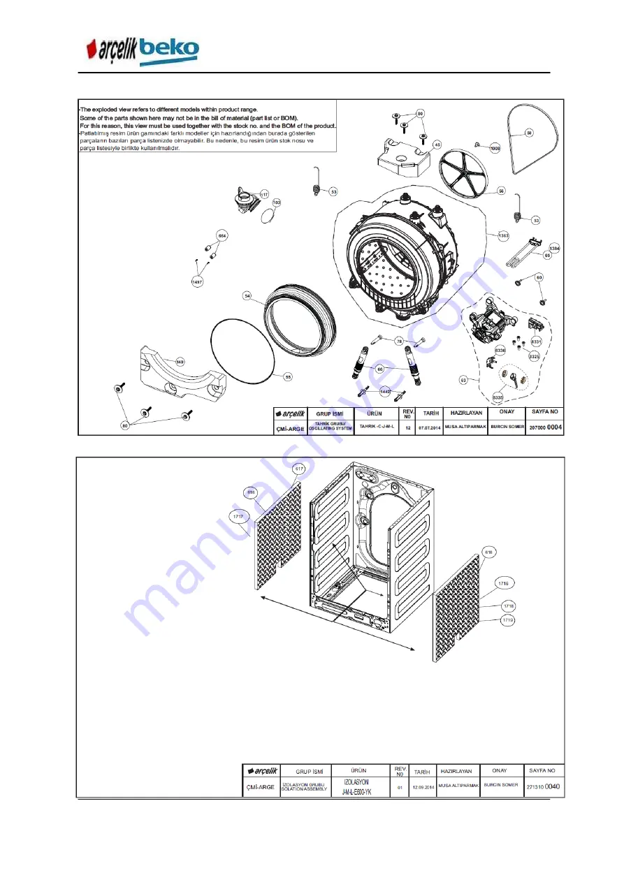 arcelik Beko B13 Service Handbook Download Page 108