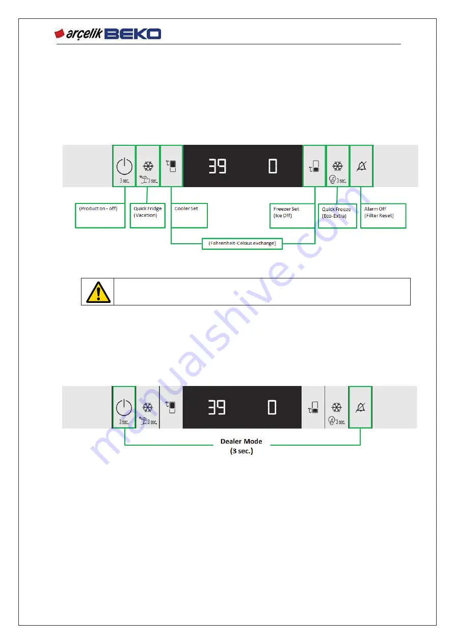 arcelik BEKO G91629NWU Service Manual Download Page 20