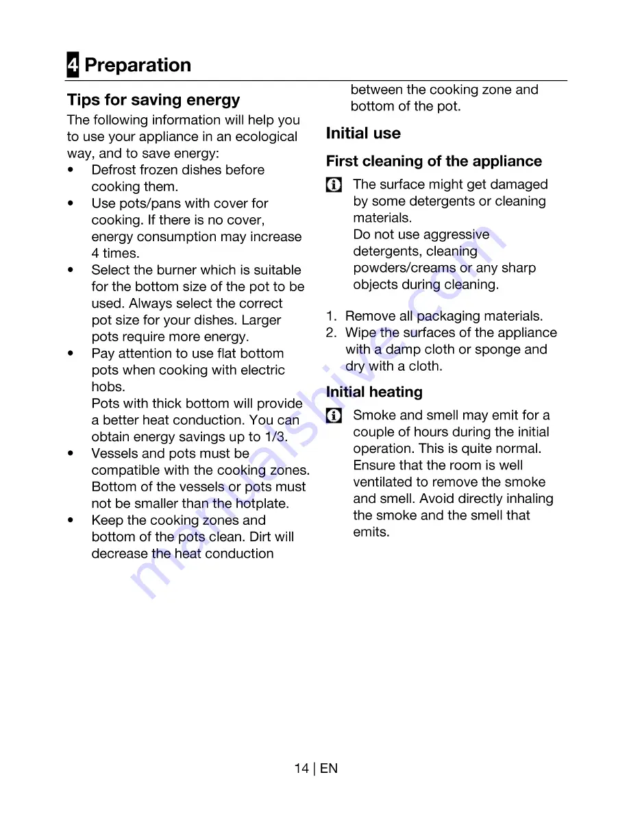 arcelik HII 64500T User Manual Download Page 15