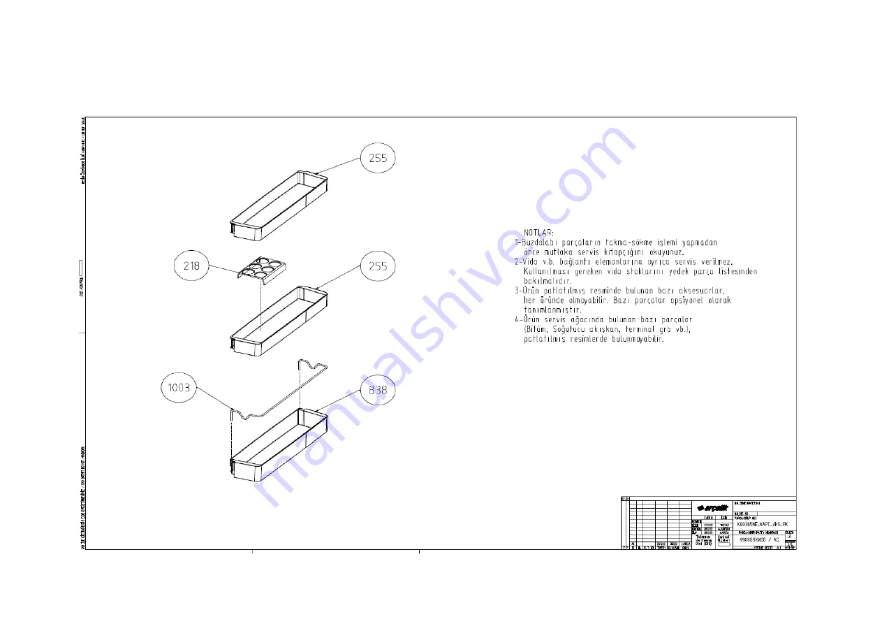 arcelik K60365 Скачать руководство пользователя страница 58