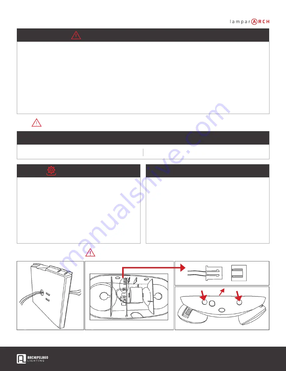 ARCHIPELAGO LIGHTING LEMX Installation Manual Download Page 1