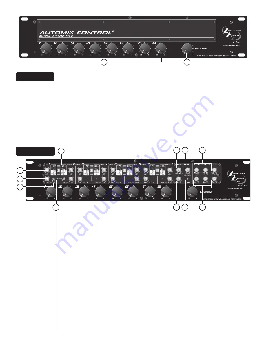 Architectural Acoustics AUTOMIX CONTROL 8 User Manual Download Page 8