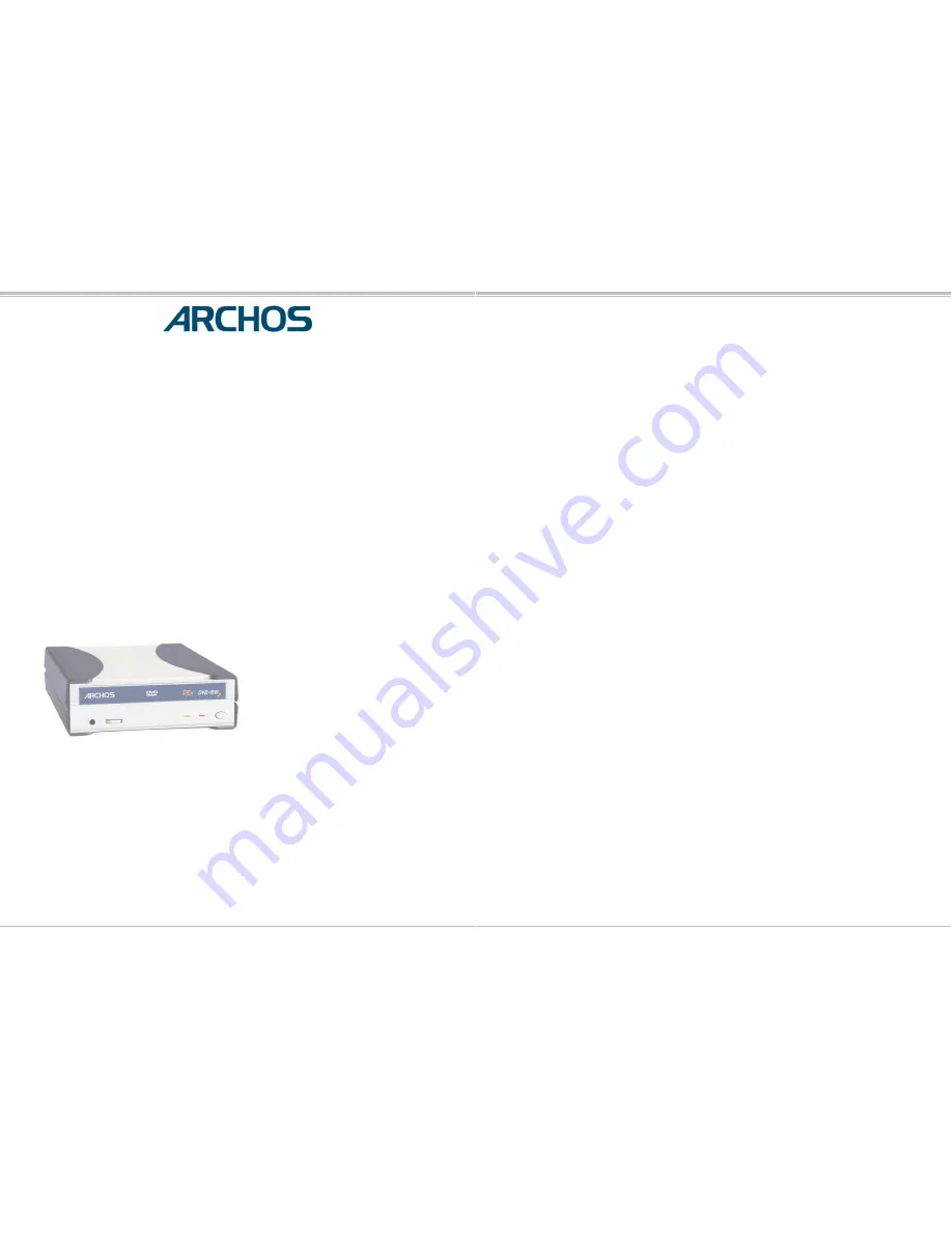 Archos 101669 User Manual Download Page 1