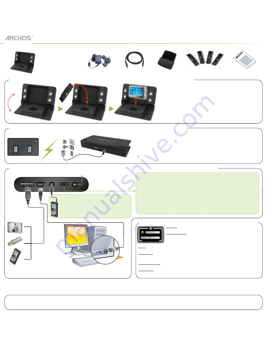 Archos 500883 Скачать руководство пользователя страница 1