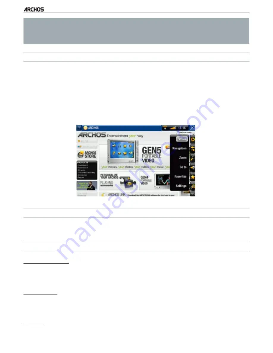 Archos 500973 - TV+ - Digital AV Recorder User Manual Download Page 36