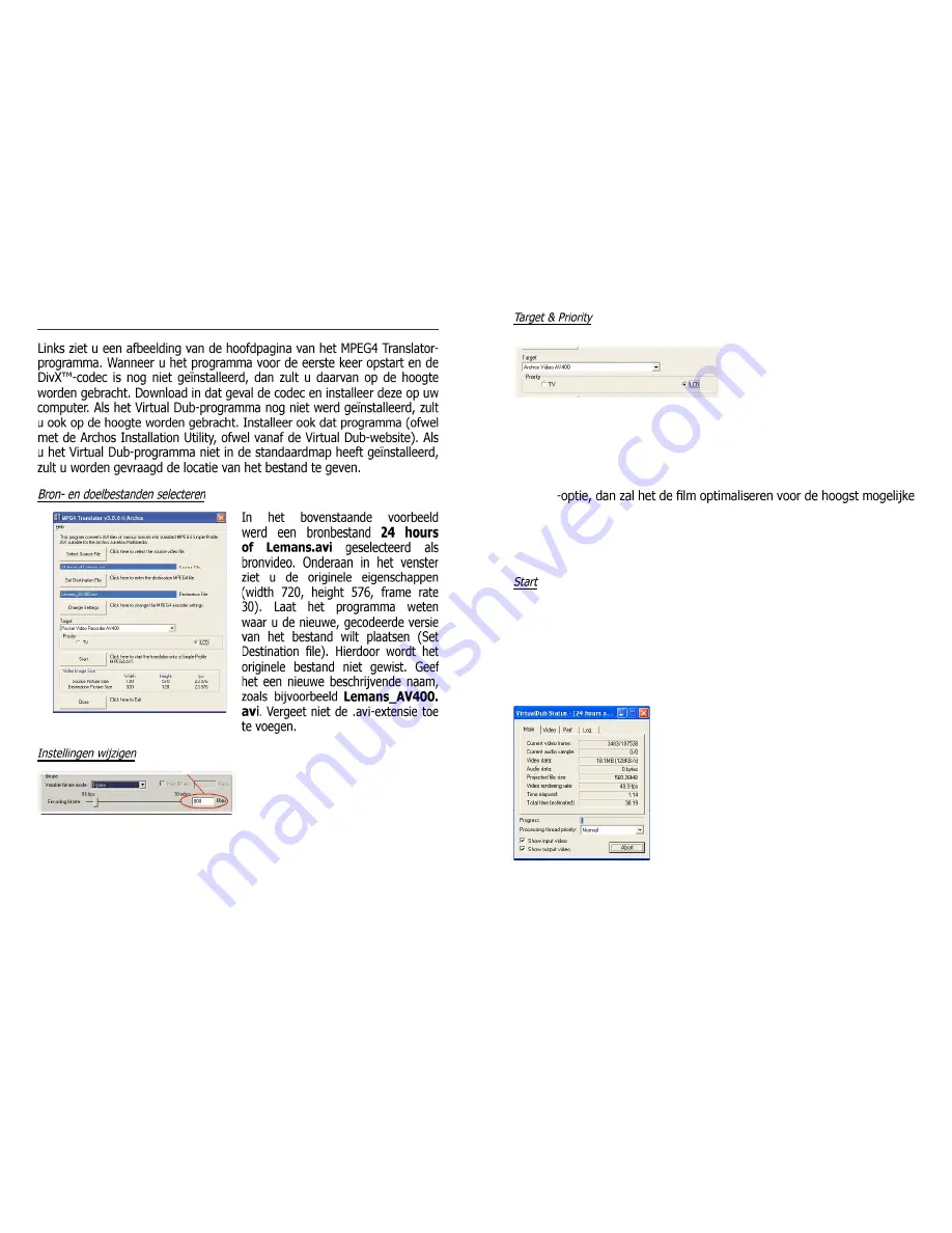 Archos AV400 Series (Dutch) Gebruikershandleiding Download Page 23