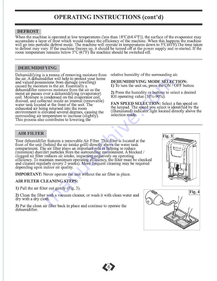 Arctic Air ADR70A1C Owner'S Use & Care Manual Download Page 7