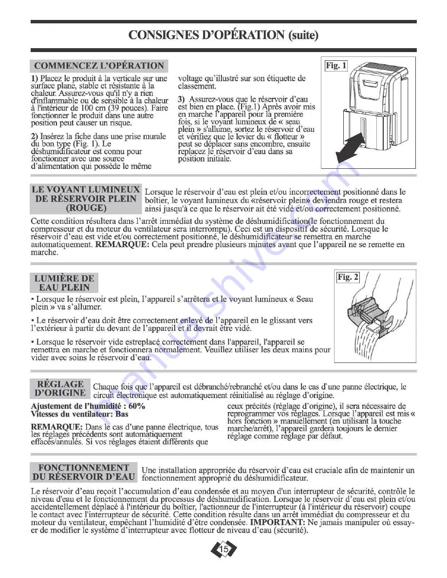 Arctic Air ADR70A1C Owner'S Use & Care Manual Download Page 16