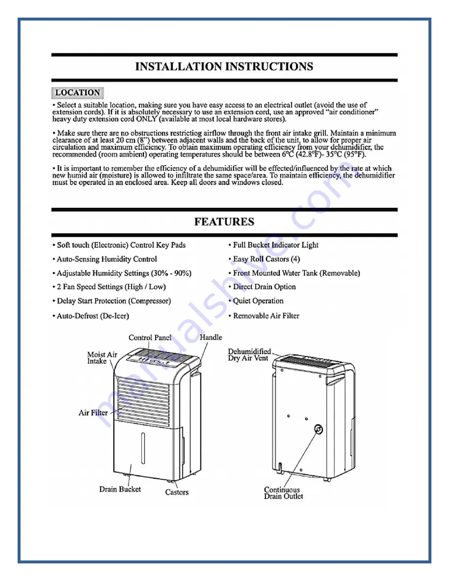 Arctic Aire ADR50A2G Скачать руководство пользователя страница 4