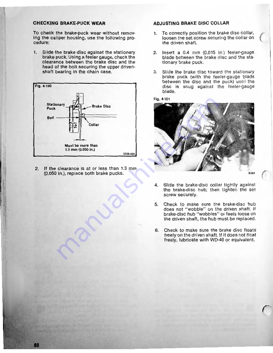 Arctic Cat EL TIGRE 1980 Service Manual Download Page 86