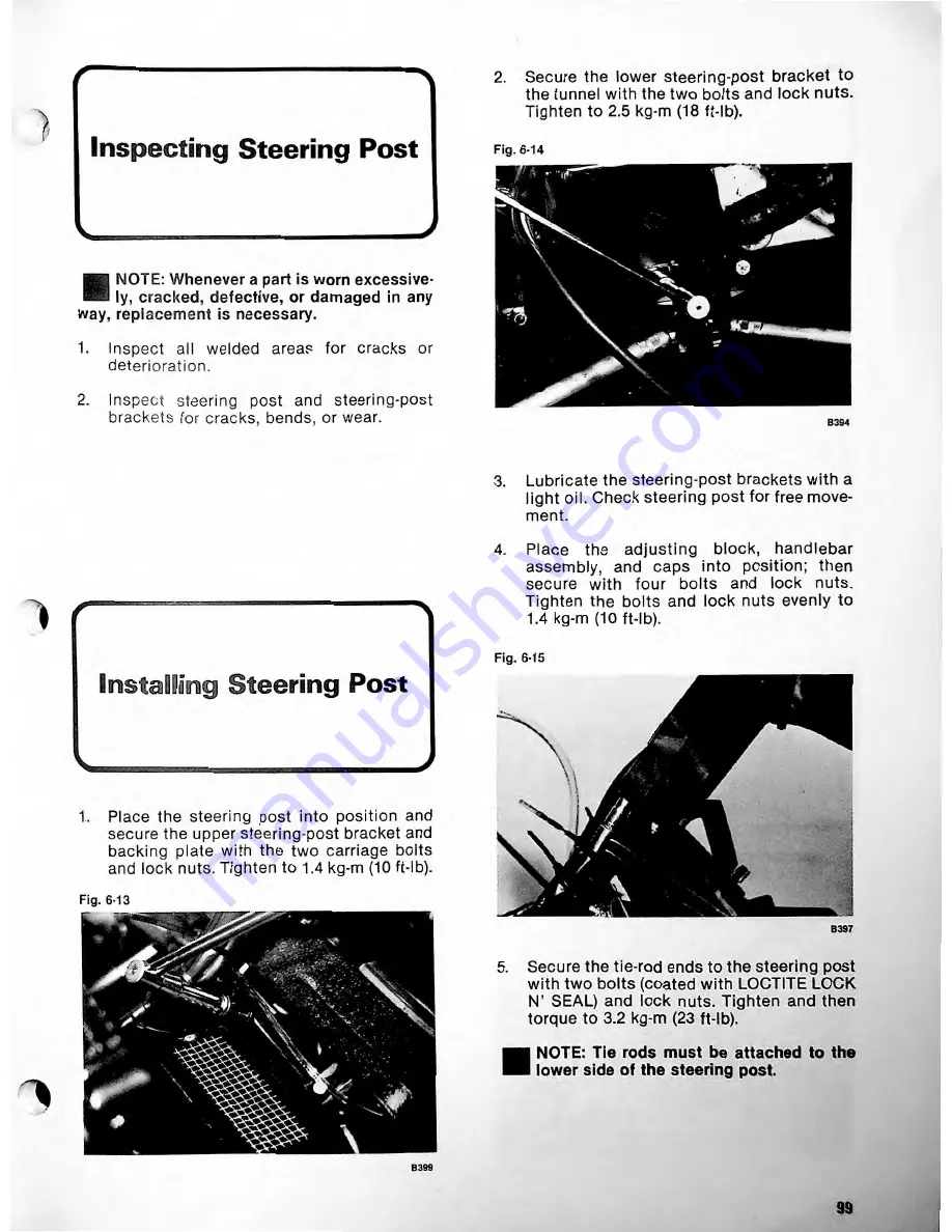 Arctic Cat EL TIGRE 1980 Service Manual Download Page 105