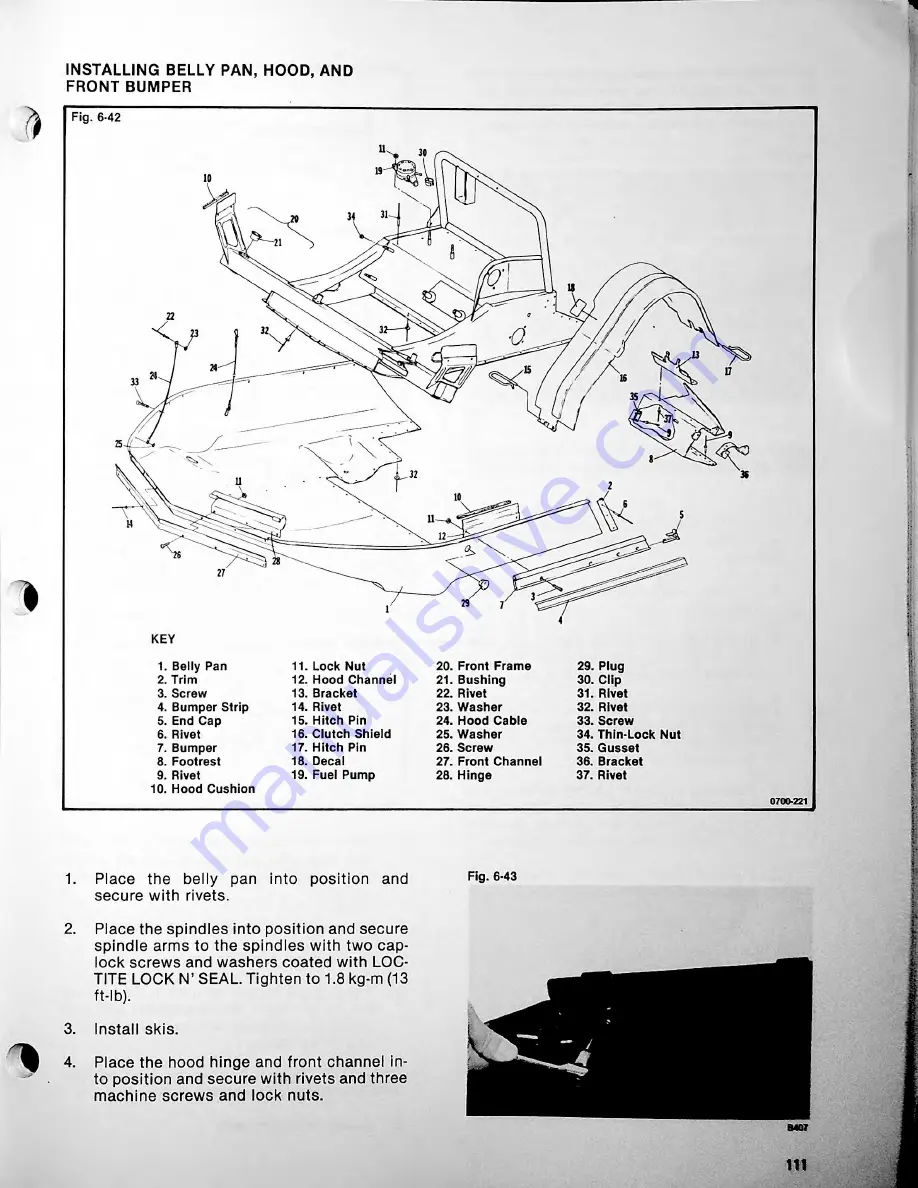 Arctic Cat EL TIGRE 1980 Service Manual Download Page 117