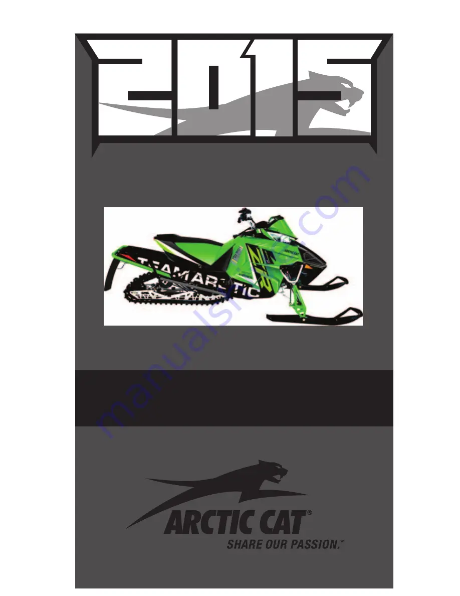 Arctic Cat ZR 6000 R SNOCROSS 2015 Скачать руководство пользователя страница 1