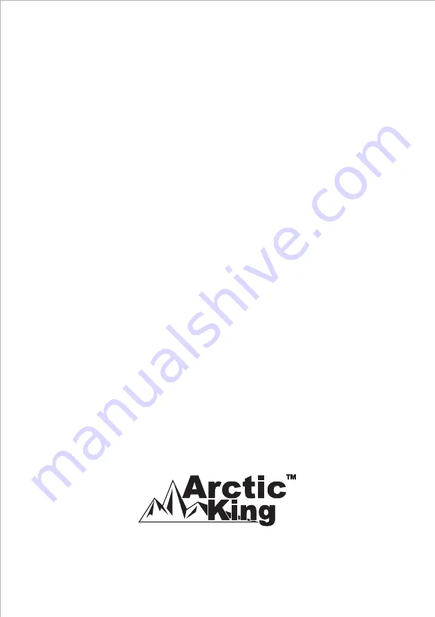 Arctic King WDK Series User Manual Download Page 20