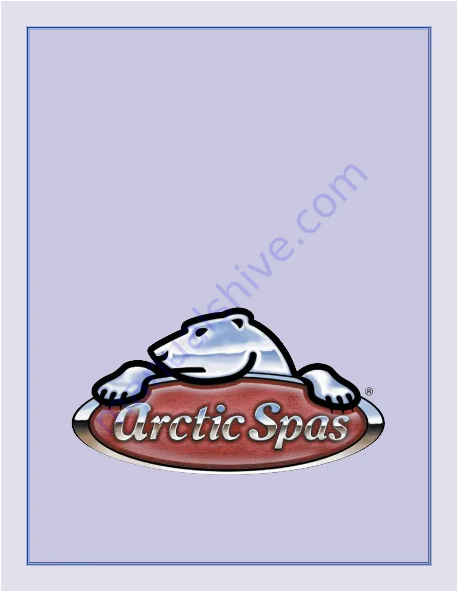 Arctic Spas Onzen Technical Manual Download Page 26