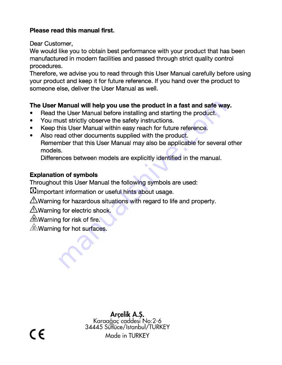 Arctic AG 66 DTTLW Operating Instructions Manual Download Page 3