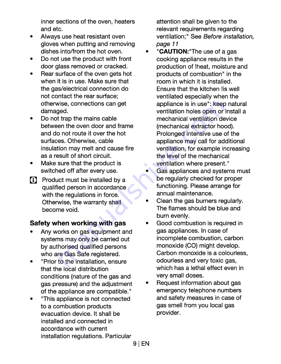 Arctic AG 66 DTTLW Operating Instructions Manual Download Page 10