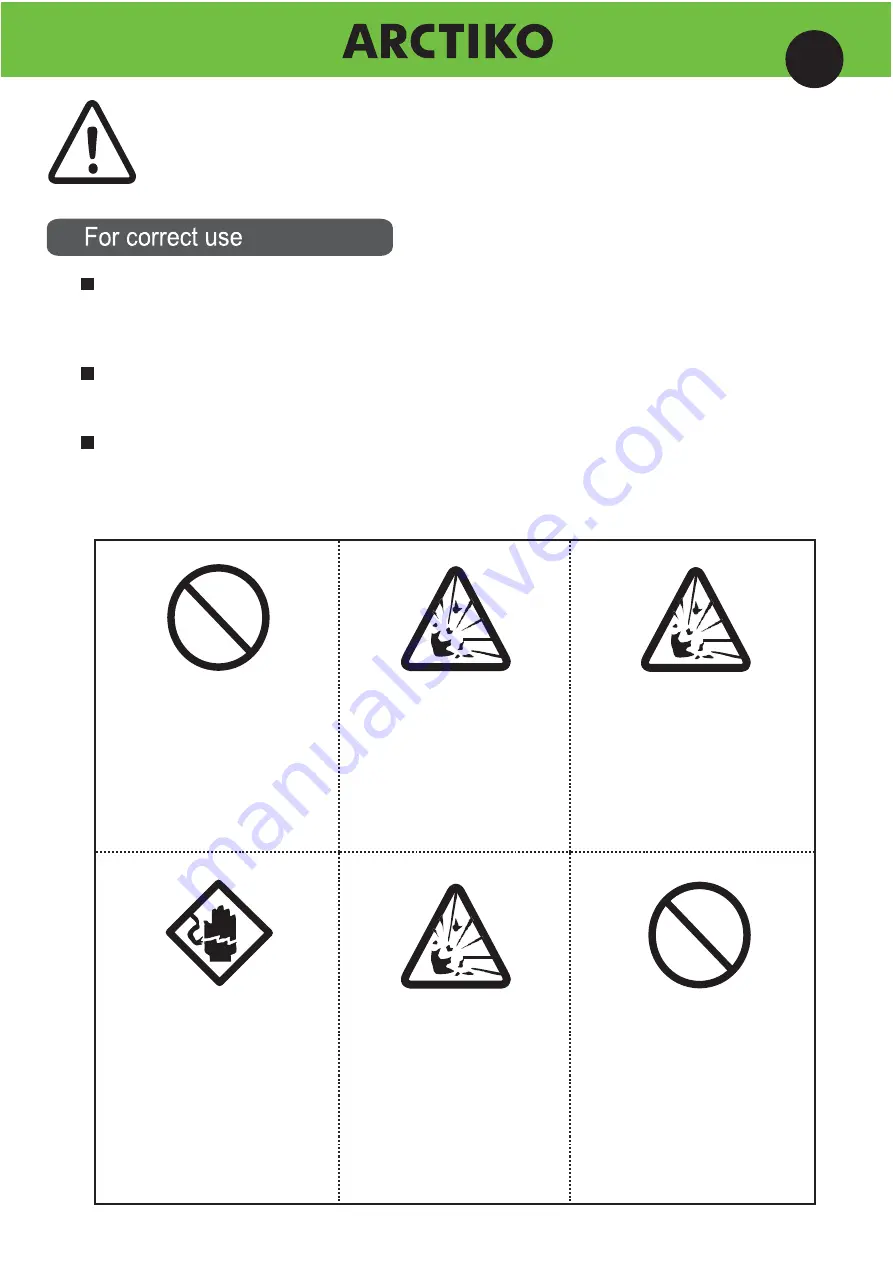 Arctiko CRYO 170 Operating Instructions Manual Download Page 7