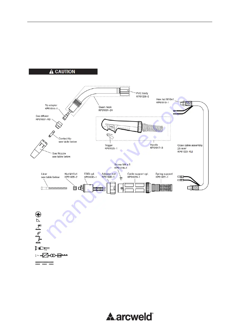 arcweld 210C MIG Operator'S Manual Download Page 16