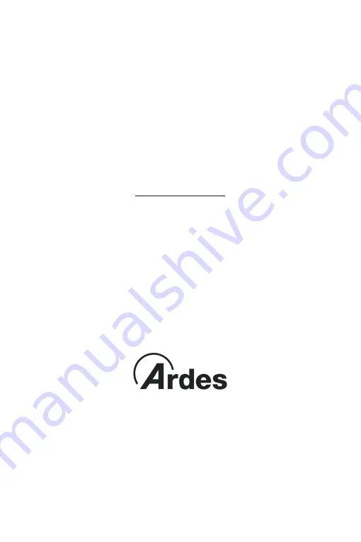 ARDES AR5A107W Instructions For Use Manual Download Page 19