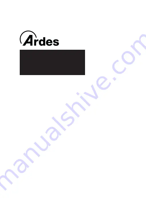 ARDES AR8D17 Instructions For Use Manual Download Page 1