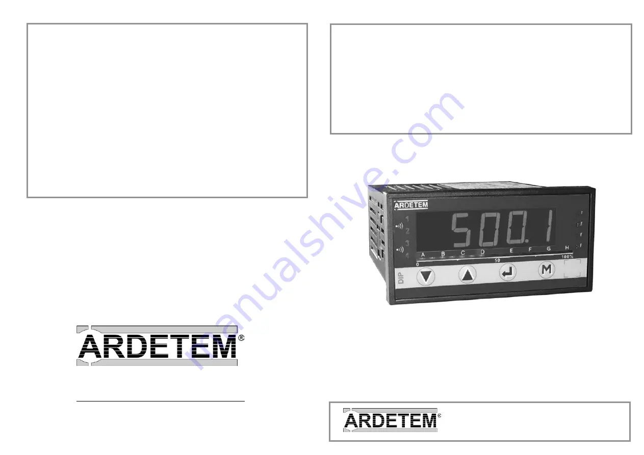 ARDETEM DIP 10 Скачать руководство пользователя страница 1