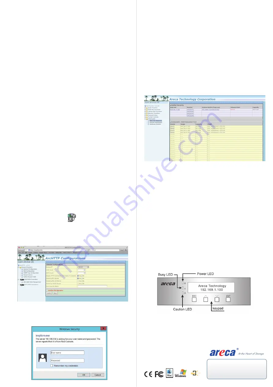 Areca ARC-8050T3 Series Quick Installation Manual Download Page 2