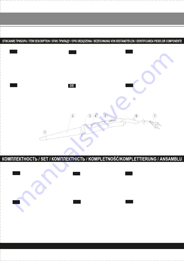 ARESA AR-3323 Instruction Manual Download Page 2