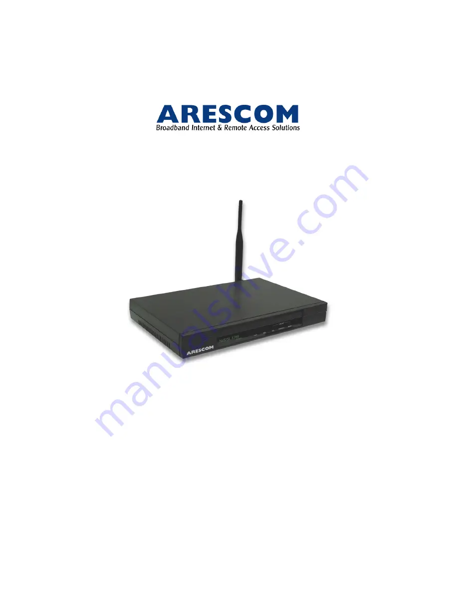 ARESCOM NetDSL 1700 Series User Manual Download Page 1