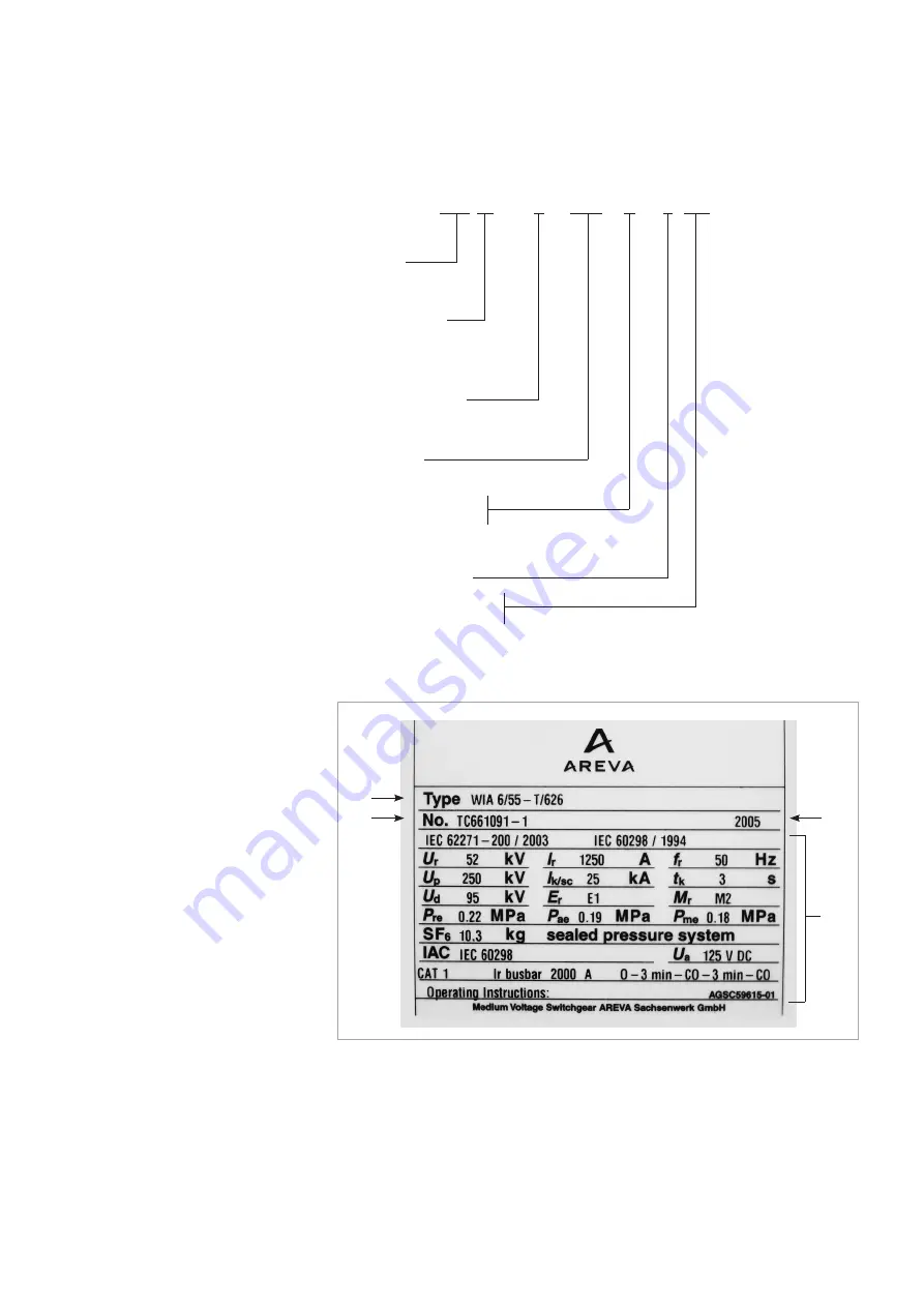 Areva T&D WI Operating Instructions Manual Download Page 7