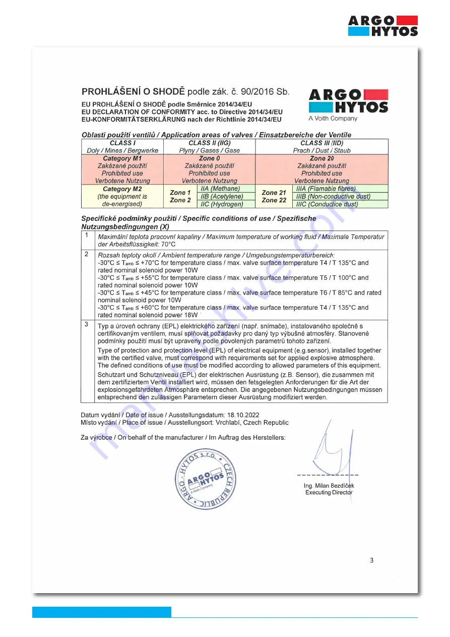 Argo-Hytos RPEX3-06 Operating Instructions Manual Download Page 23