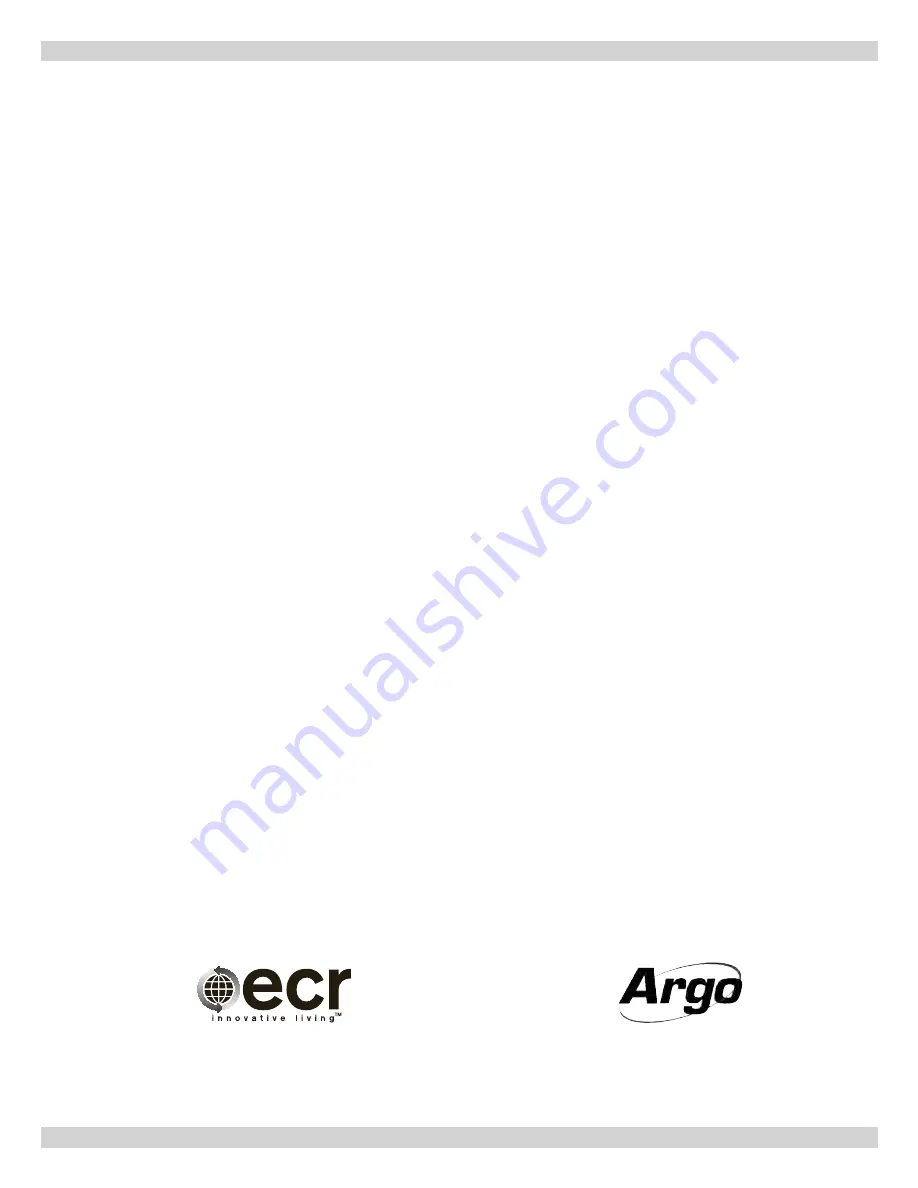 Argo AT0623 Installation, Operation & Maintenance Manual Download Page 28