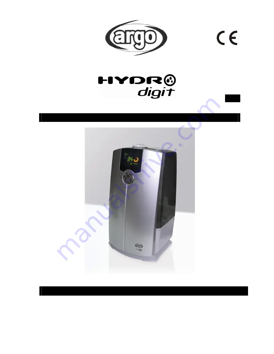 Argo Hydro Digit Operating Instructions Manual Download Page 1