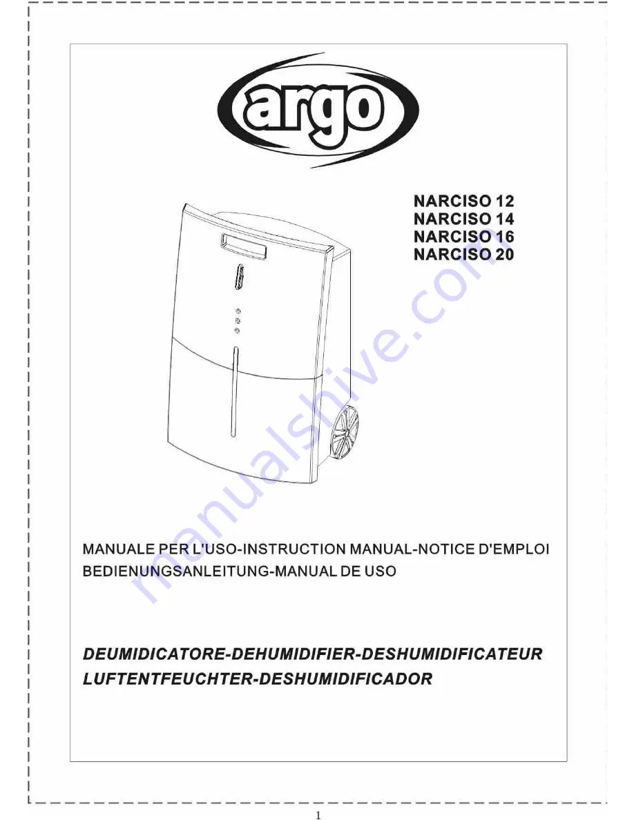 Argo NARCISO 12 Instruction Manual Download Page 1