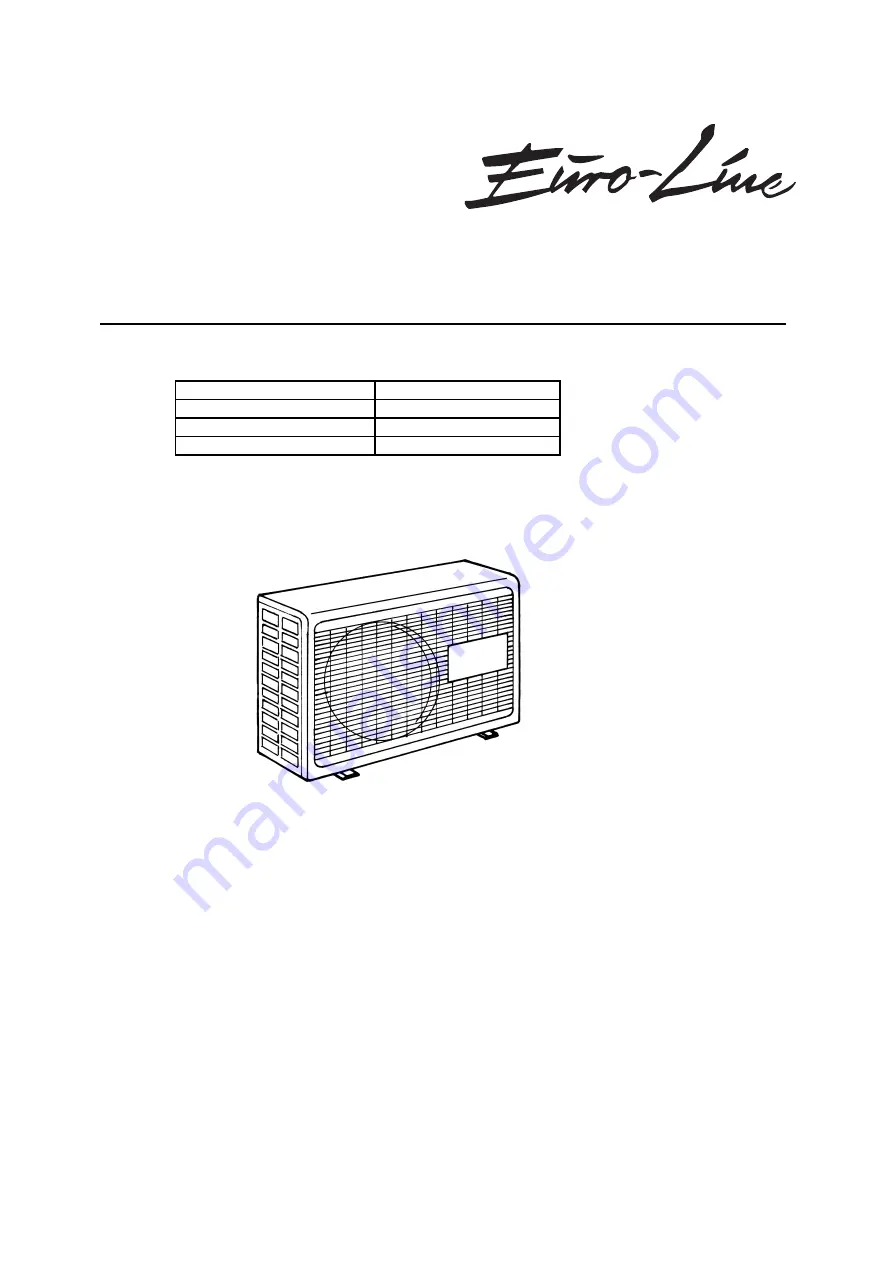 Argoclima 387007114 Technical Data & Service Manual Download Page 1